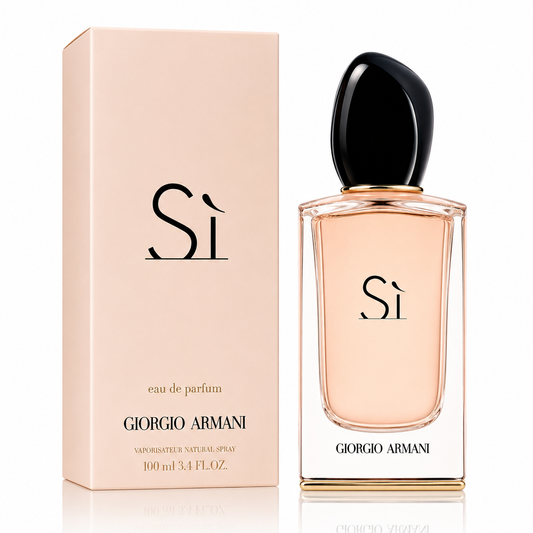 Giorgio Armani Si Eau de Parfum Spray 3.4oz/100ml, (1000000% Authentic)