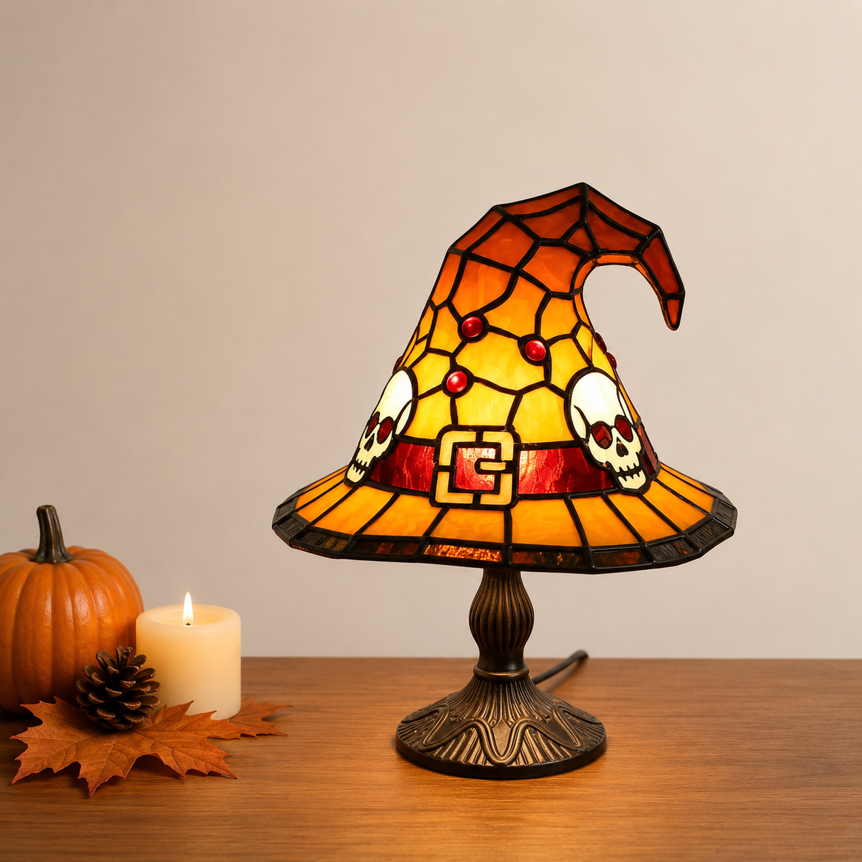 Hot-Selling Halloween Witch Hat Table Lamp Ornament Witch Hat Table Lamp Decoration