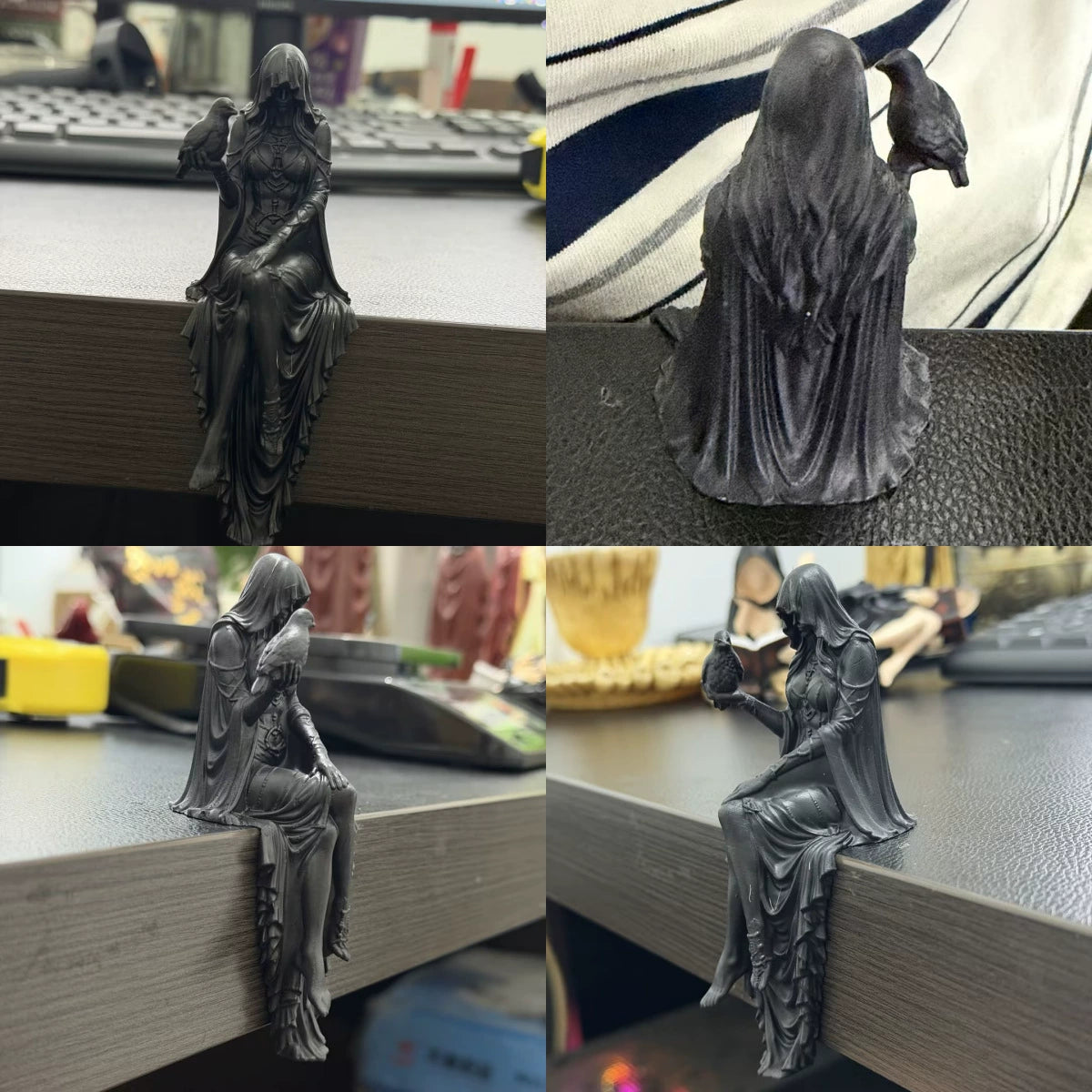 # Gothic Raven Perched Statue – Dark Fantasy Gothic Decor