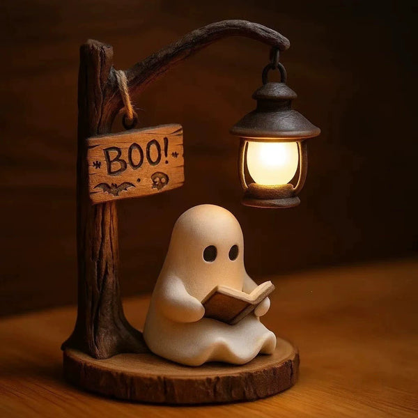 Trending Ghost Reading Lantern Halloween Decor Ghost Reading Ornament