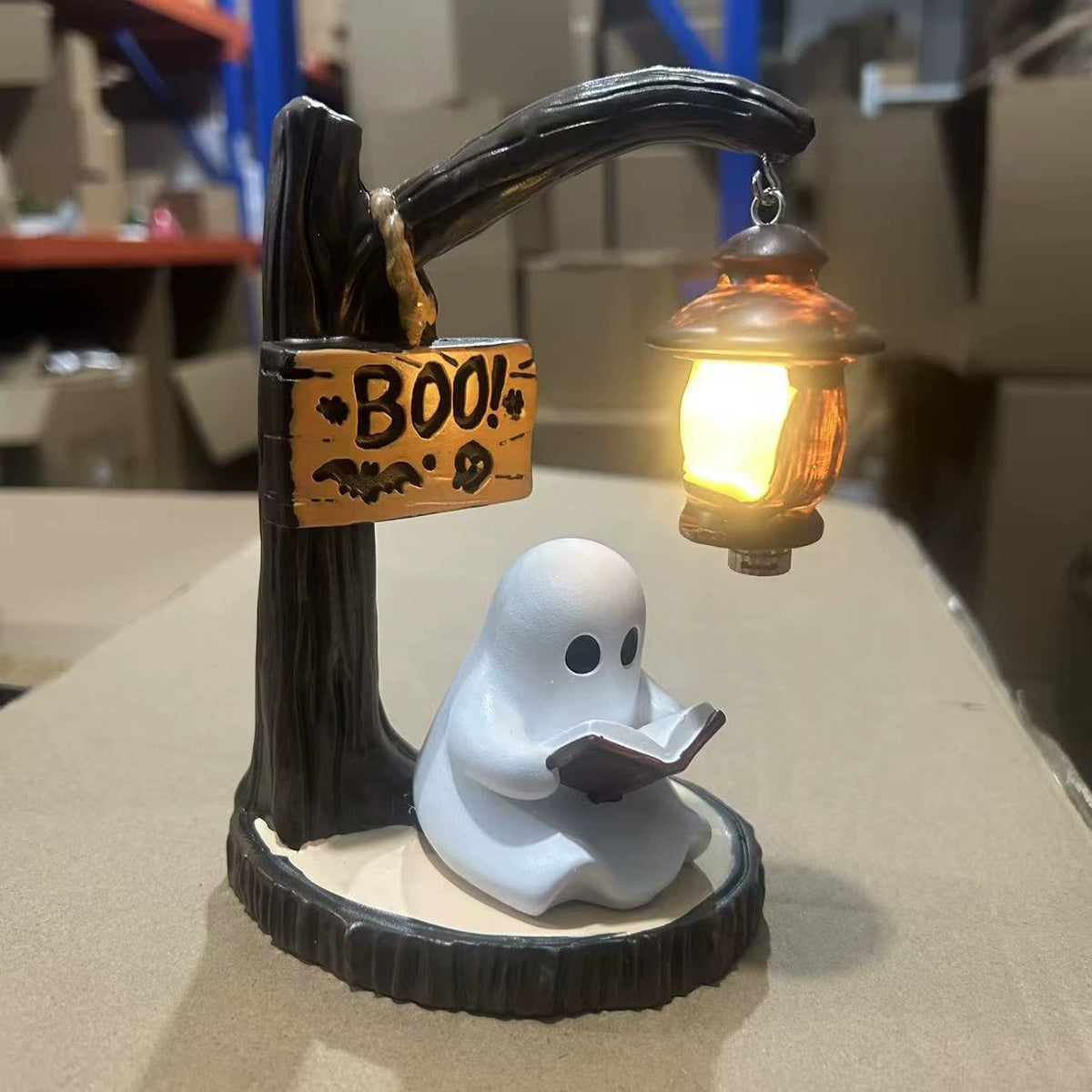 Trending Ghost Reading Lantern Halloween Decor Ghost Reading Ornament
