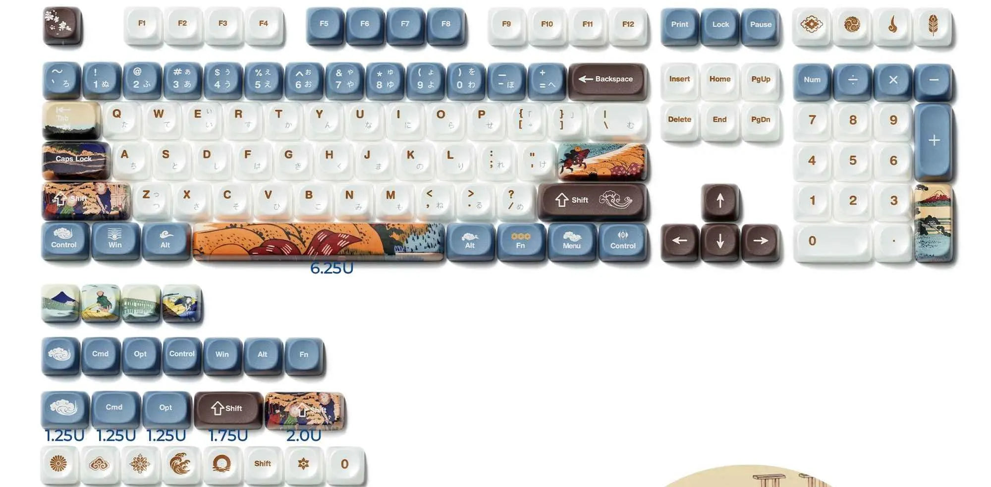 Japanese Green PBT Keycap Set – XDA Profile Dye Sublimation Keycaps for Mechanical Keyboards