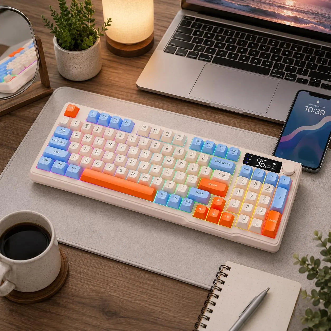 SwitchForge SF75 – Wireless Mechanical Gaming Keyboard with LCD Display