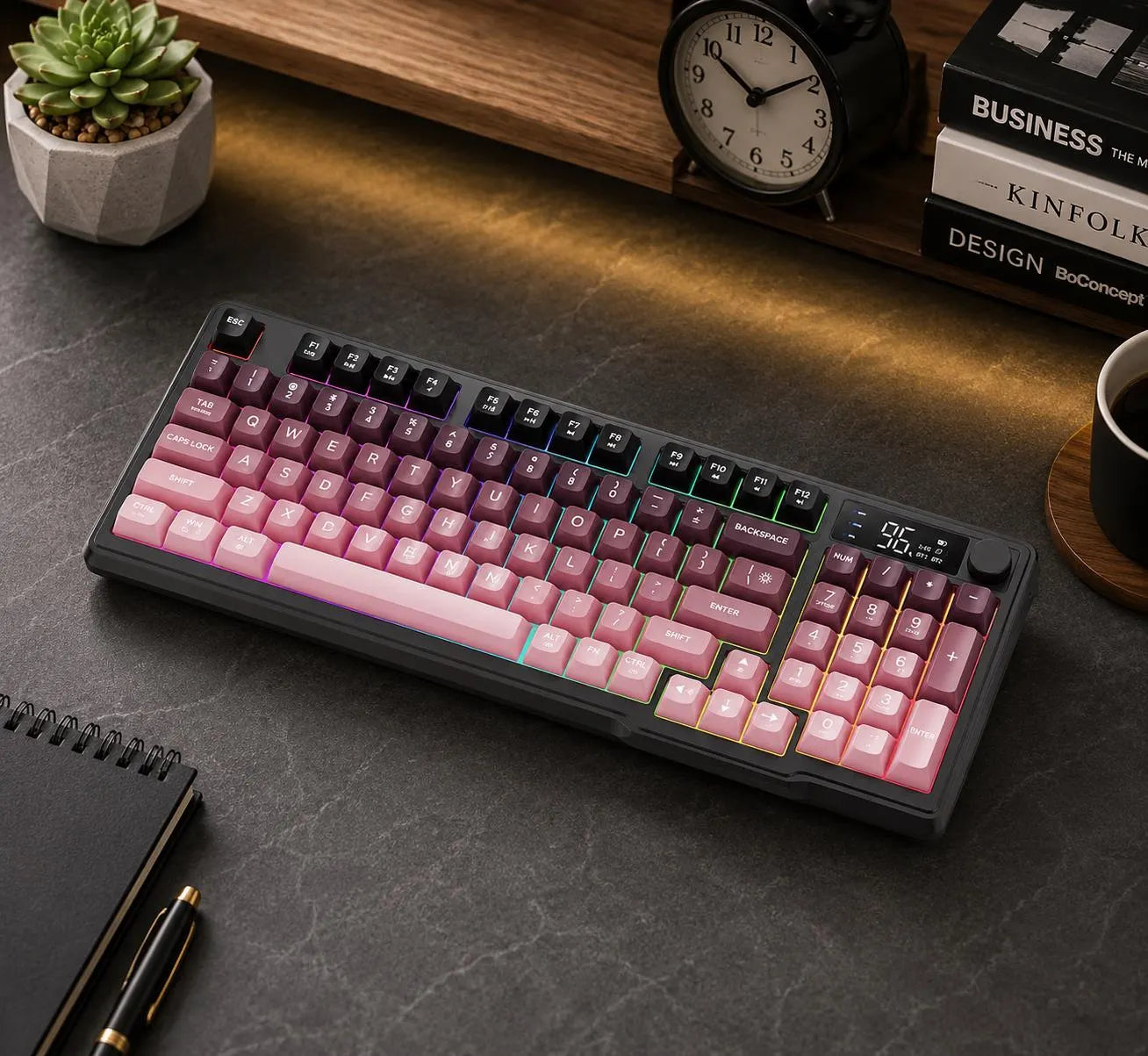 SwitchForge SF75 – Wireless Mechanical Gaming Keyboard with LCD Display