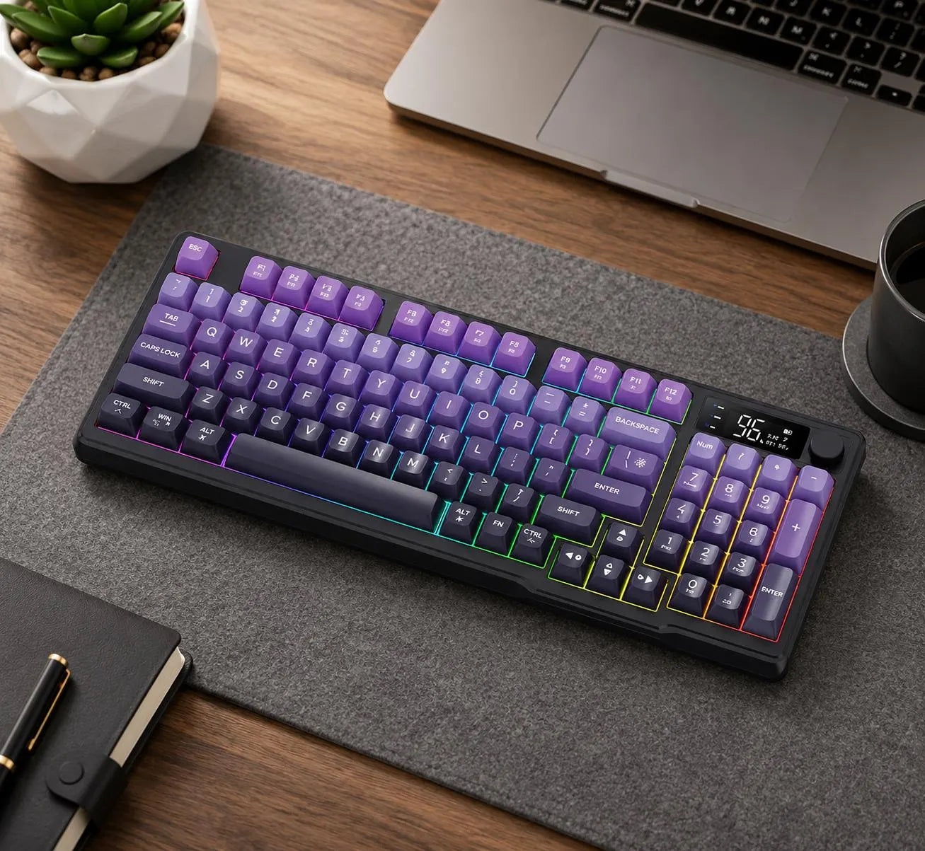 SwitchForge SF75 – Wireless Mechanical Gaming Keyboard with LCD Display