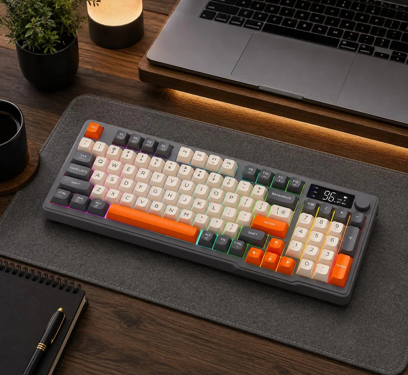 SwitchForge SF75 – Wireless Mechanical Gaming Keyboard with LCD Display