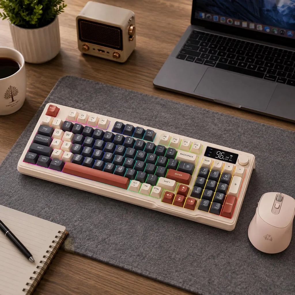SwitchForge SF75 – Wireless Mechanical Gaming Keyboard with LCD Display