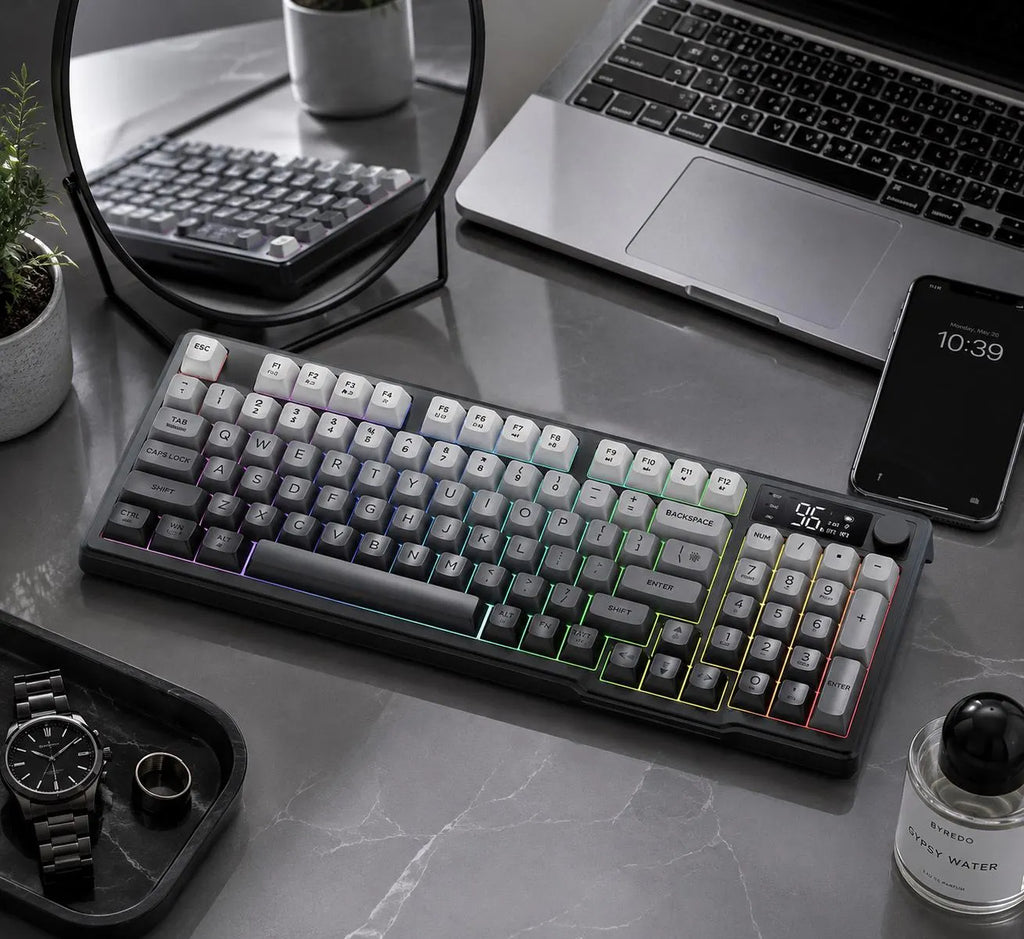 SwitchForge SF75 – Wireless Mechanical Gaming Keyboard with LCD Display