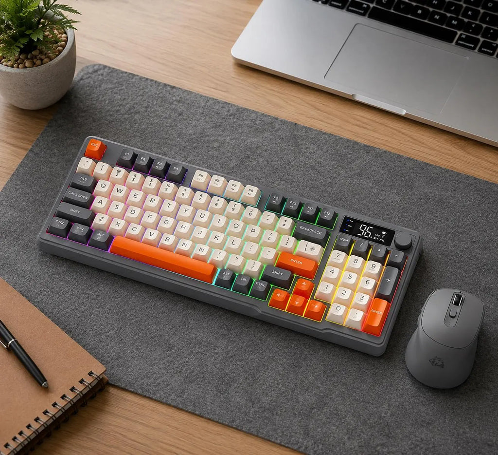 SwitchForge SF75 – Wireless Mechanical Gaming Keyboard with LCD Display